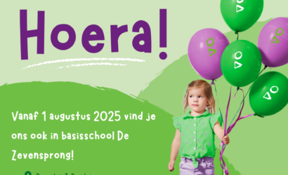 Hoera! We openen in basisschool De Zevensprong (Dronten)!